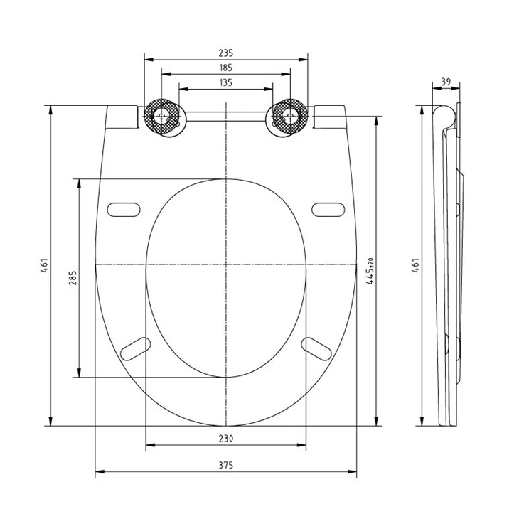 soft close matt white toilet seat