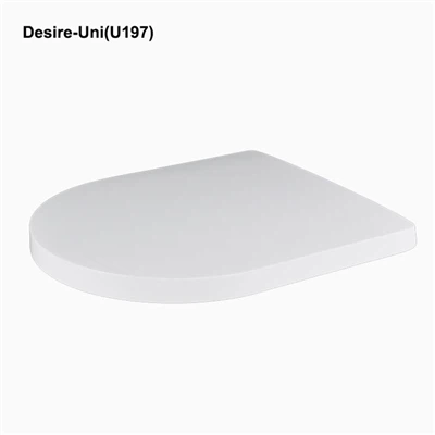 Asiento de inodoro en forma de D de 370 mm de ancho