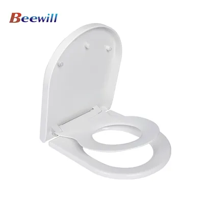 Asiento de inodoro familiar en forma de U