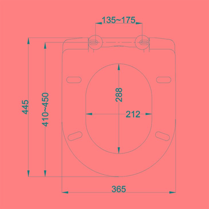 white paint toilet seat size